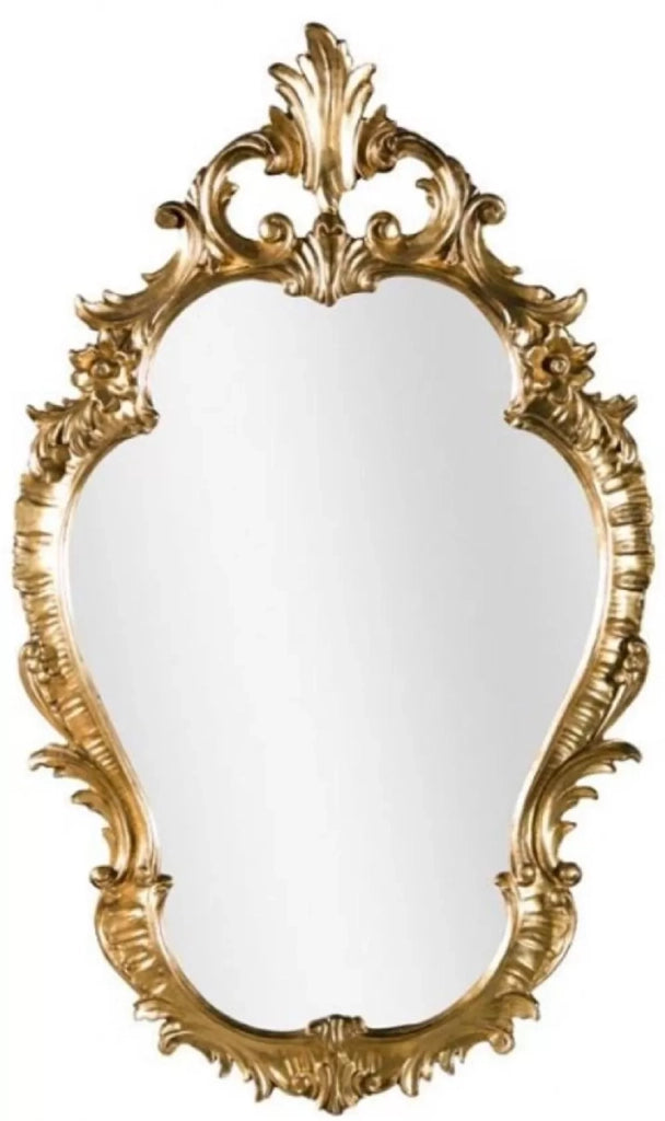 Mobili2g - specchiera in foglia oro misura 58x98x4