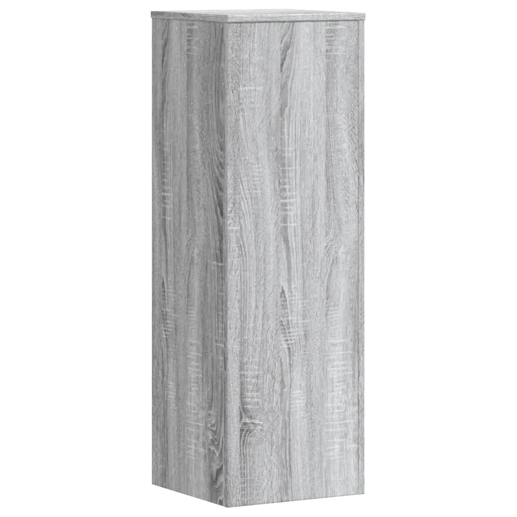 Supporti per Piante 2 pz Grigio Sonoma 33x33x100 cm Multistrato