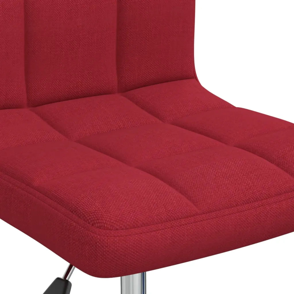 Sedia da Pranzo Girevole Rosso Vino in Tessuto cod mxl 28064
