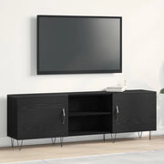 Set mobile TV-Credenza per TV Rovere Nero 150 x 30 x 50 cm Legno multistrato 986587