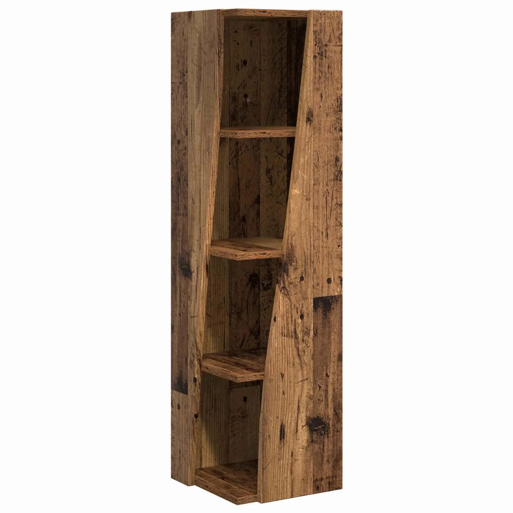 Mobile angolare Legno vecchio 27,5x27x102cm Legno multistrato 889853