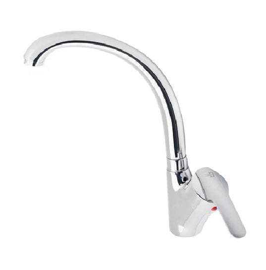 Miscelatore monocomando lavello monoforo canna alta cromato PALERMO