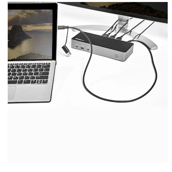 Startech.com usb-c e usb-a dock - docking station universale triplo monitor displayport e hdmi 4k 60hz - 85w power delivery, hub 6x usb, gbe, audio - docking station usb tipo c/usb 3.1 gen 2 10gbps - DK31C3HDPDUE