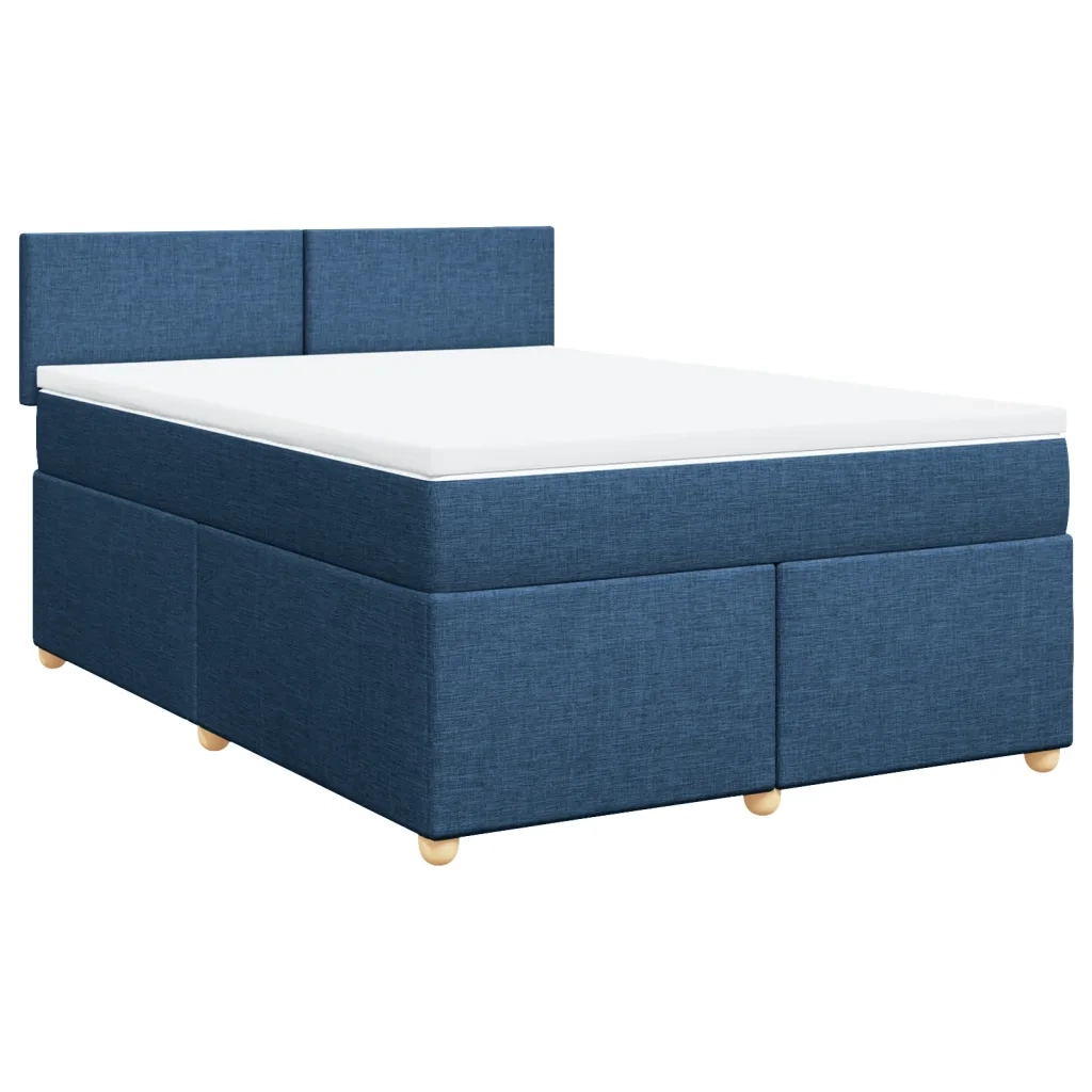 Giroletto a Molle con Materasso Blu 140x200 cm in Tessuto 3286702