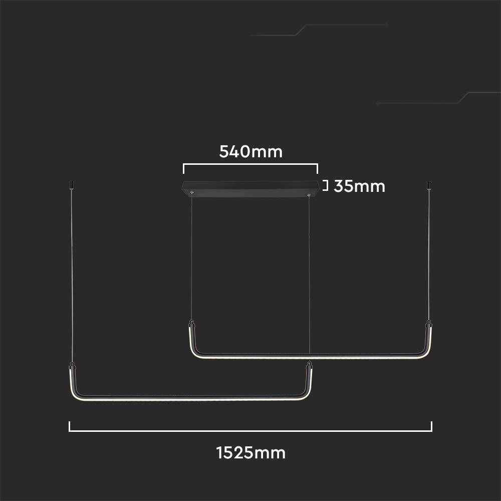 Lampada a sospensione LED 4000K nera V-TAC VT-7770