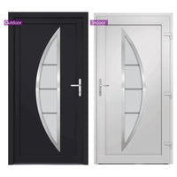 Porta Ingresso Antracite 108x208 cm in PVC 3187884