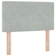 Testiera | Testata Grigio chiaro 80 cm Velluto