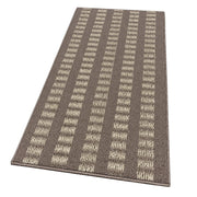 Tappeto Cucina Morbido 3D Assorbente Lavabile Antiscivolo Passatoia Bordata A Righe 57x180 Beige