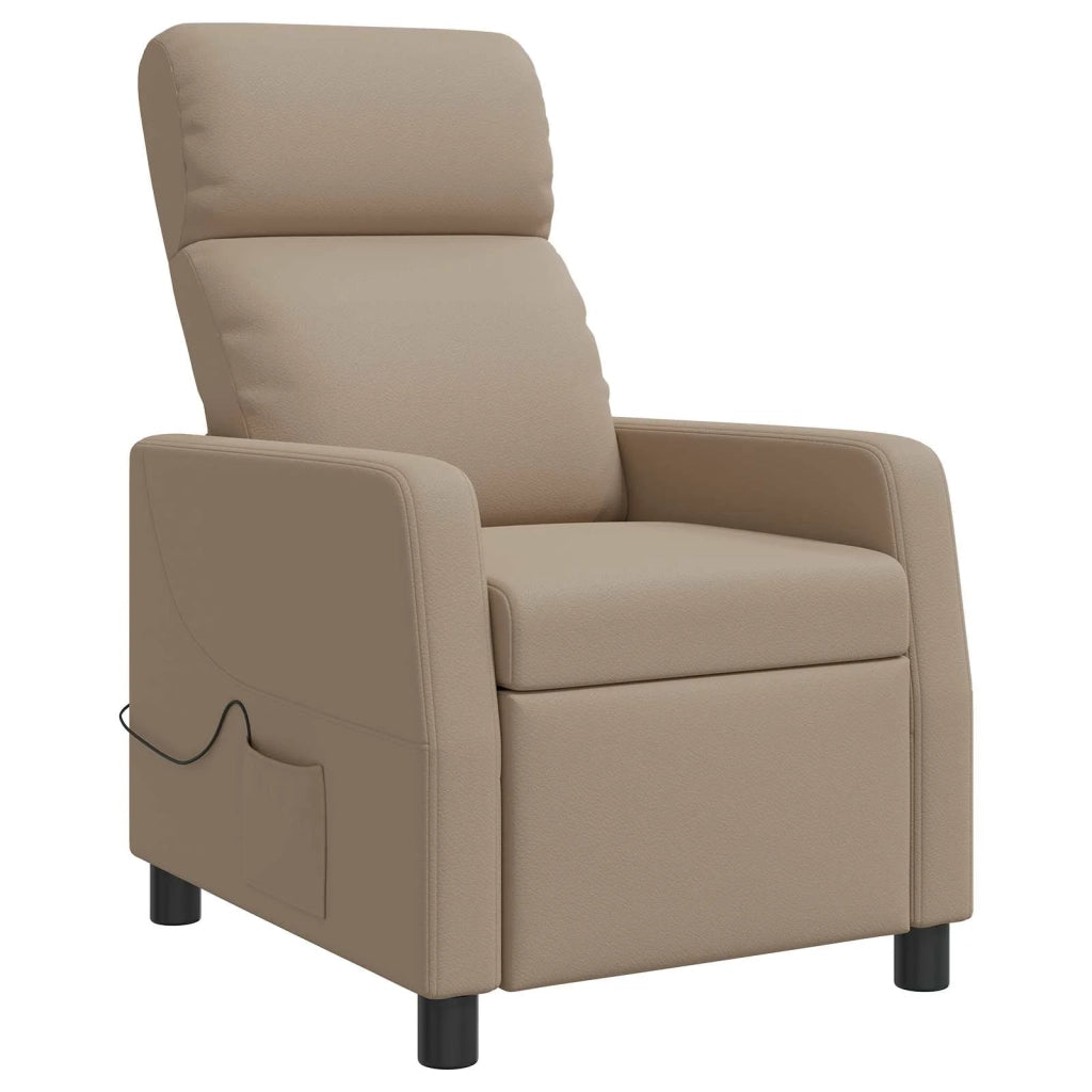 Divano Sedia-Poltrona Massaggiante Cappuccino Similpelle 987770
