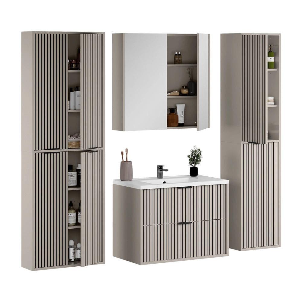 Vicco Set di mobili da bagno Cachemire 5 parti