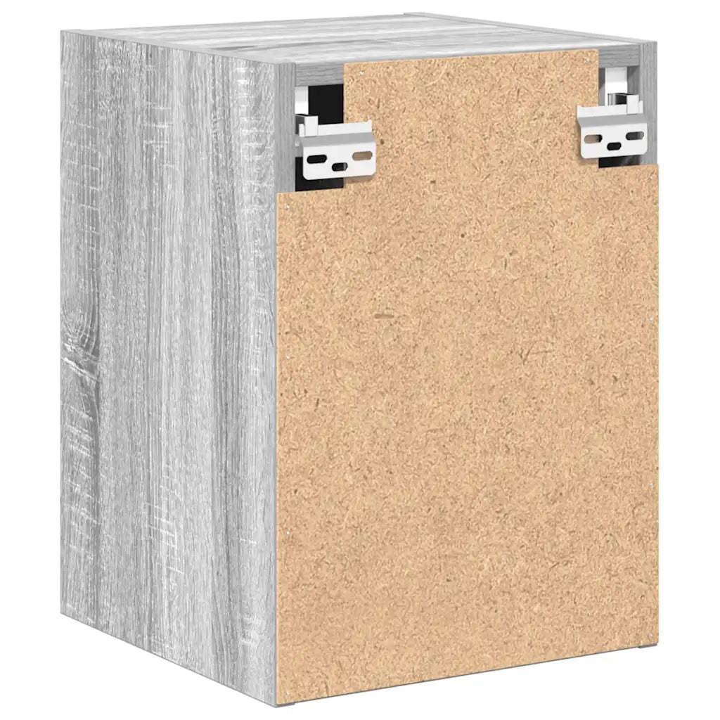 Pensili per Garage 2 pz Grigio Sonoma in Legno Multistrato