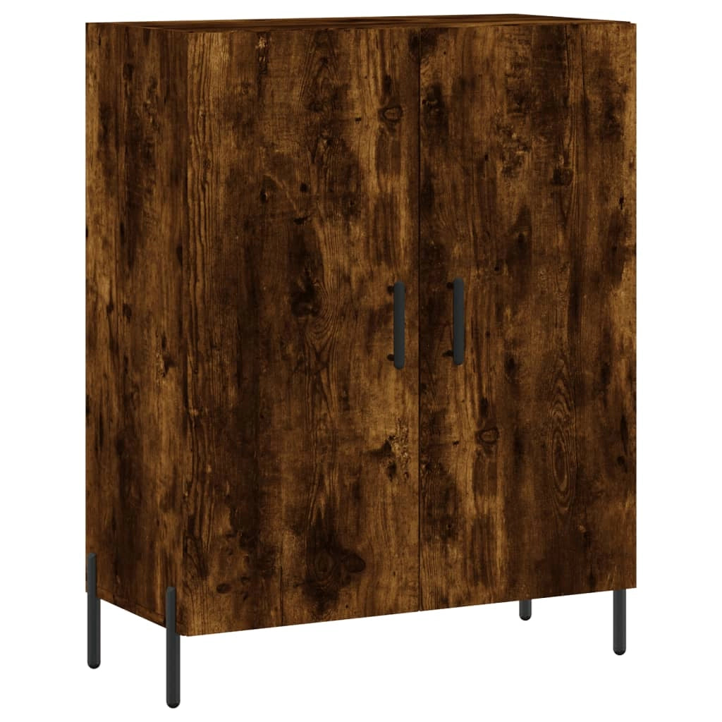 Credenza cassettiera mobile contenitore organizer cucina soggiorno salotto alto 695 x 34 x 180 cm legno ingegnerizzato marrone 02_0033525