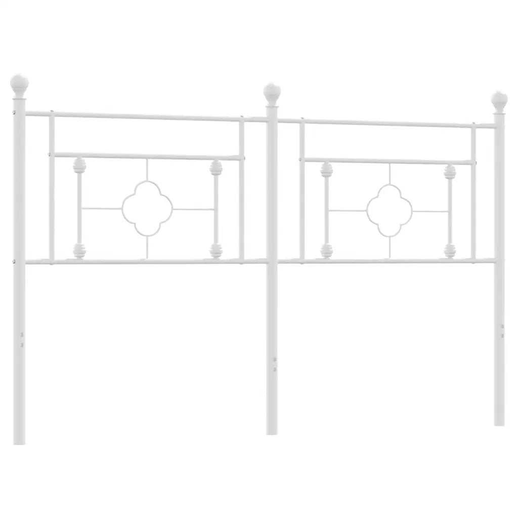 Testiera in Metallo Bianco 160 cm