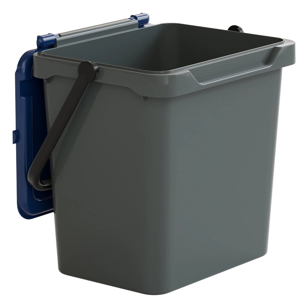 Contenitore per Rifiuti Foscas, Pattumiera Capacità 34 lt Made in Italy, 40x31x39h cm blu