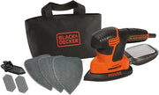 Black+decker ka2000-qs levigatrice mouse con 6 accessori e borsa multiuso, potenza 120 w