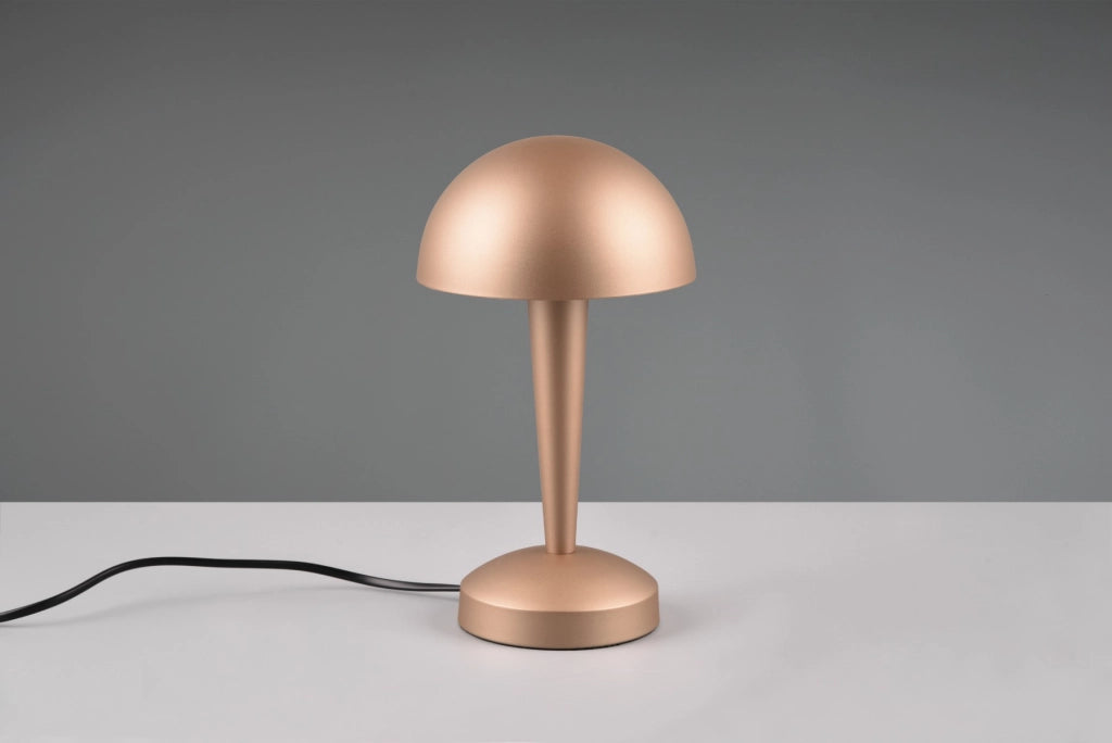 Lampada da tavolo touch marrone metallo E14 RL Canaria