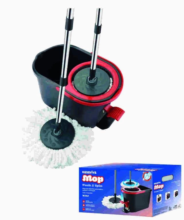 Secchio Strizzatore Push & Spin a Pedale 13 Litri Kasaviva