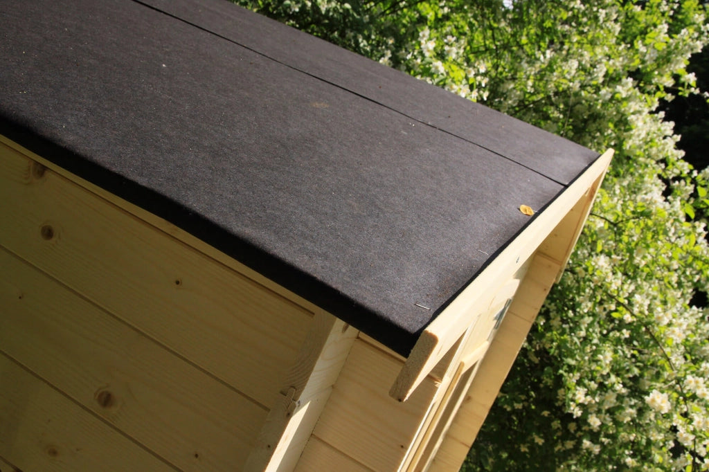 Casette Box da Giardino in Legno Porta Utensili 198x198x228 cm con Porta e Finestra Ecla Regis Larice