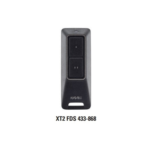 FAAC TRASMITTENTE XT2 FDS 433 868 MHZ NERO 787017 ORIGINALE