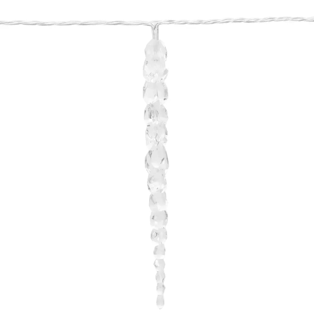 Luci di Natale a forma di ghiacciolo 200 LED Bianco freddo 20 m Acrilico PVC 356228