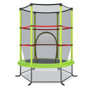 Trampolino da giardino 165 x 165 x 161 cm sicuro elevata stabilità e rimbalzo ottimale stile outdoor PVC verde 20_0014498