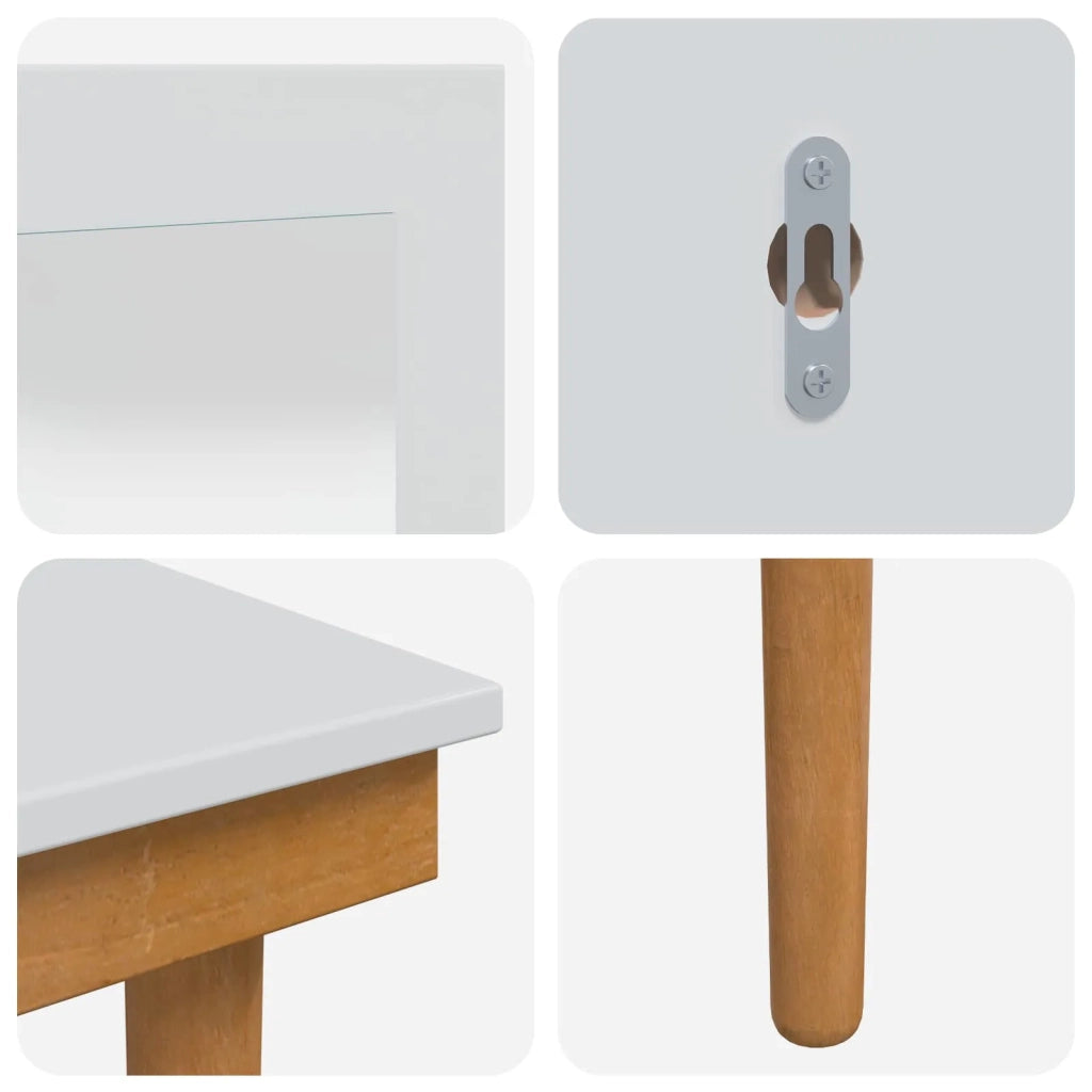 Set Tavolo da Trucco FAUSKE 4 pcs Bianco 76 x 50 x 143 cm 3438593