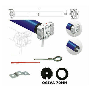 MOTORE PER TENDA DA SOLE 100KG 50NM MANOVRA COMPATIBILE CON SCHELLENBERG