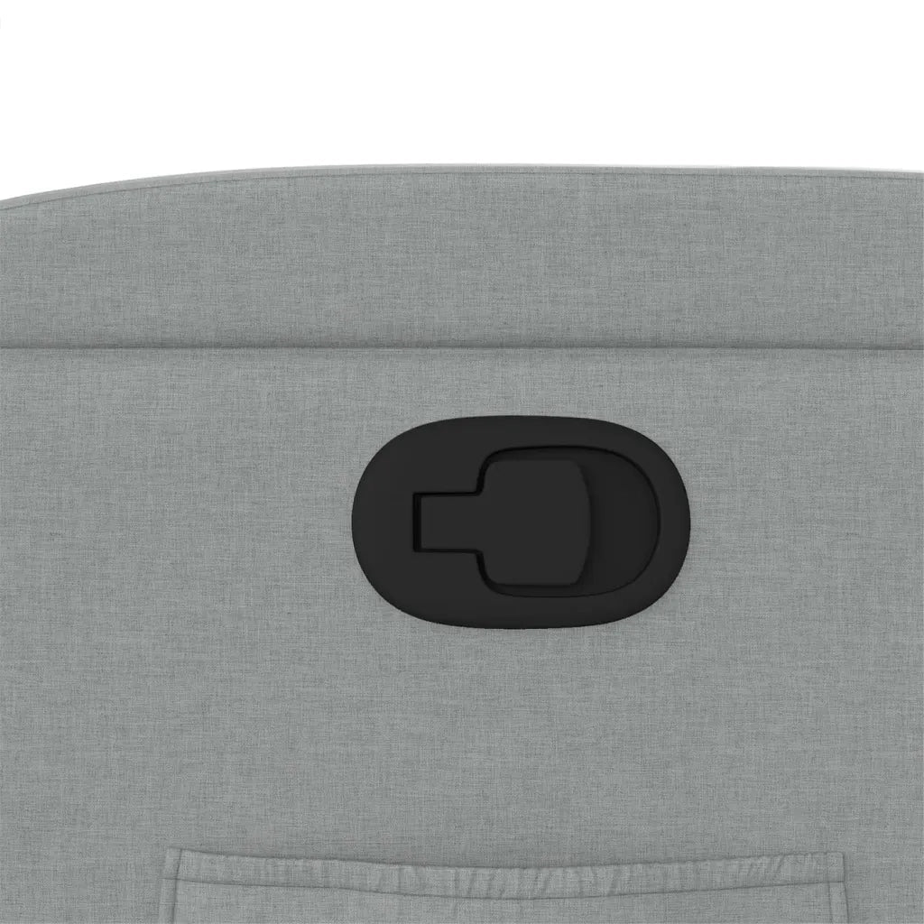Divano Sedia-Poltrona Reclinabile in Tessuto Grigio Chiaro 508521