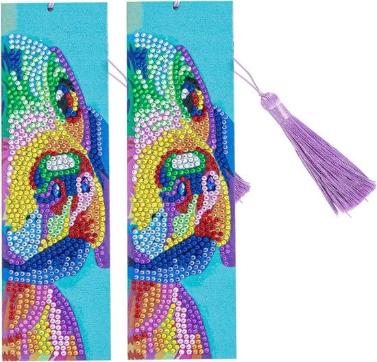 Pittura con diamanti 5D - strumento e pennello - per bambini e adulti principianti - 2 pezzi.