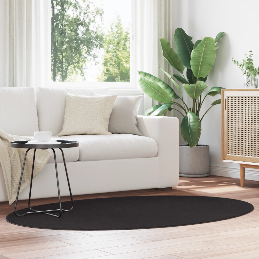 Tappeto  "HUARTE" Nero 120x170 cm Ovale