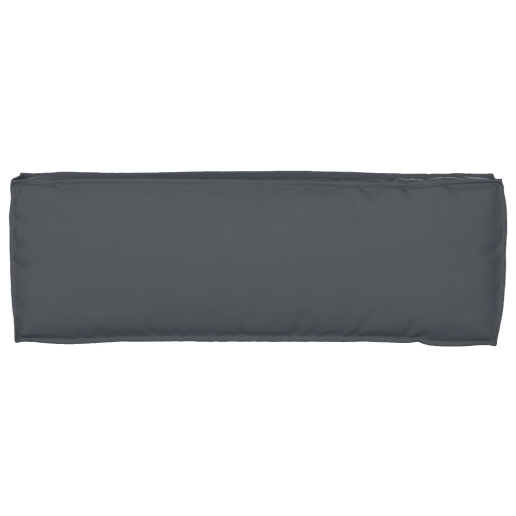 Cuscini per pallet per panchina 2 pcs Antracite 120x40x8 cm Tessuto Oxford