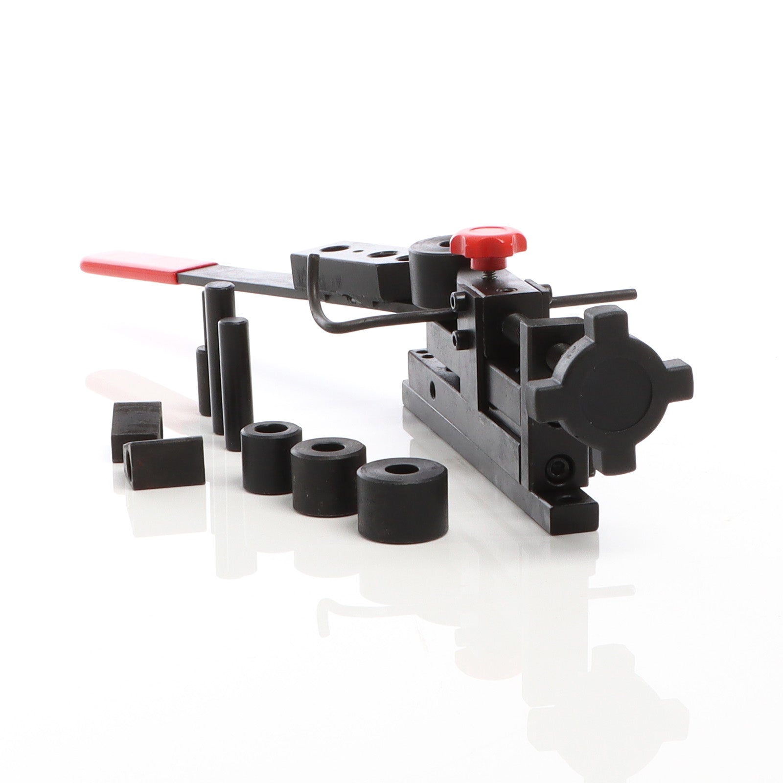 Piegatrice universale per curvatura materiali tondi e piani con accessori