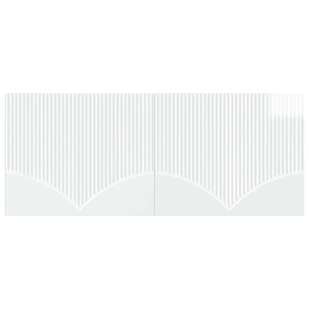 Testiera da Muro HOORN Bianco Lucido Legno ingegnerizzato 897409