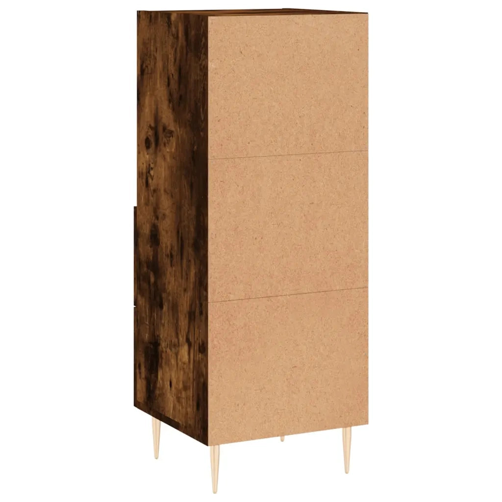 Credenza Rovere Fumo 34,5x34x90 cm in Legno Multistrato 828657