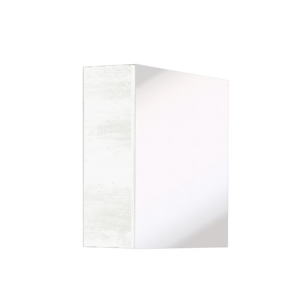 Specchio contenitore quadrato finitura bianco