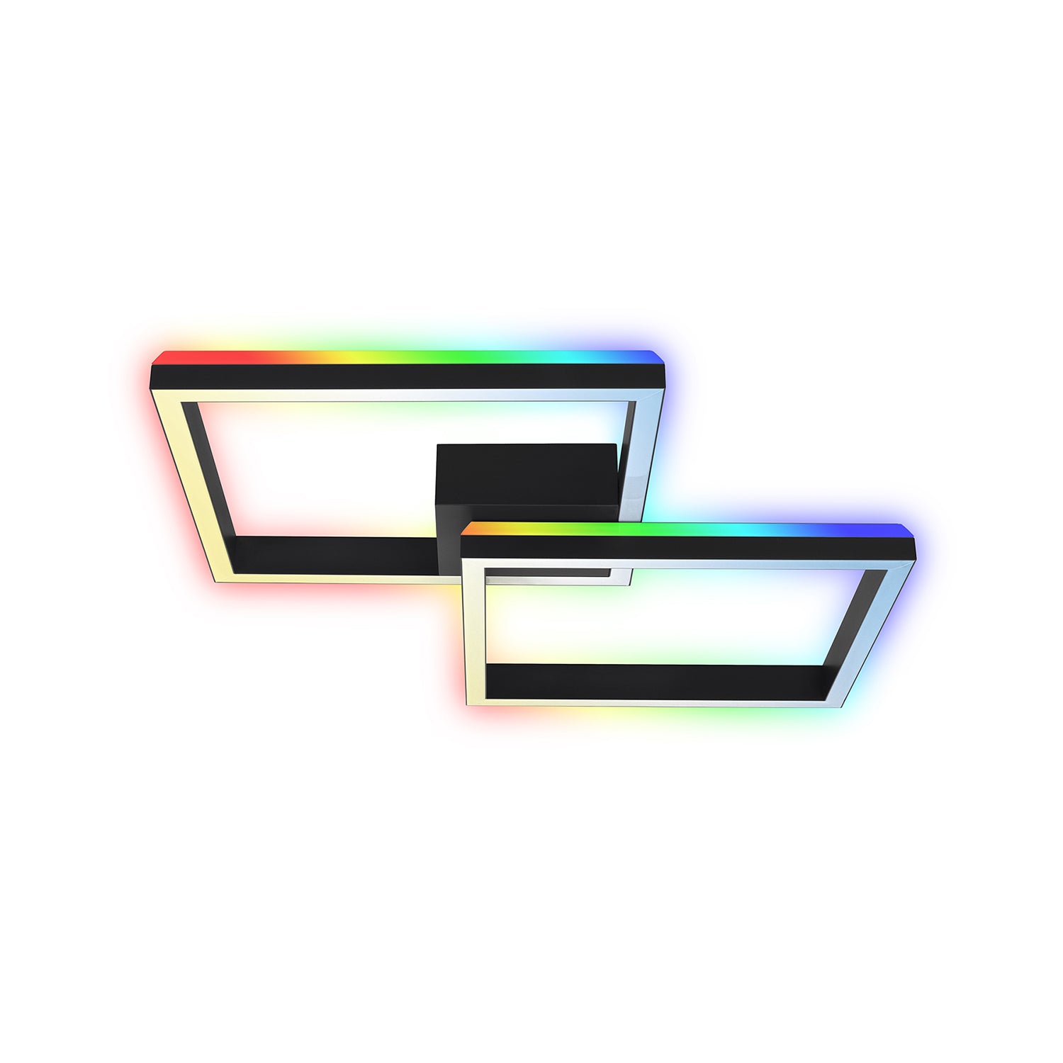 Applique Moderna Frame Metallo Nero Led Integrato 34W Da 2700 A 6500K