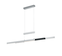 Lampada a sospensione LED, metallo, alluminio, 150,5x150x6 cm, Trajan
