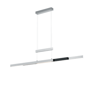 Lampada a sospensione LED, metallo, alluminio, 150,5x150x6 cm, Trajan