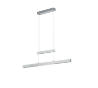 Lampada a sospensione LED, metallo, alluminio, 150,5x150x6 cm, Trajan