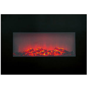 Camino Elettrico A Parete Memphis  1800W Riscaldamento A Muro Con Luce LED