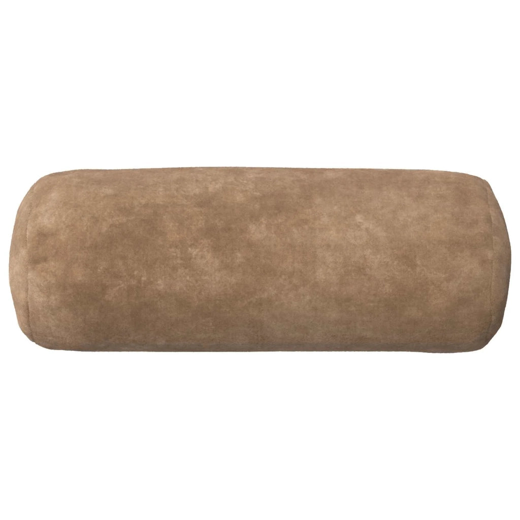 Federa 6 pcs HEERLEN Tortora Ø 15 x 40 cm Fleece in microfibra 923298