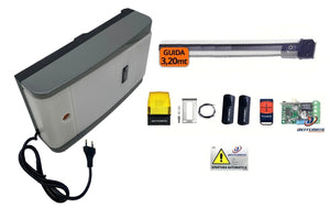 KIT HOME 100 MOTORE BASCULANTE A MOLLA CON GUIDA 3,2M COMPLETO DI ACCESSORI 24V