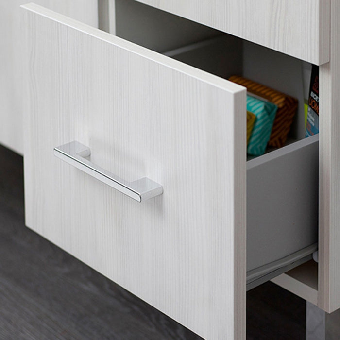 Mobile bagno venice larice bianco cm 105 con lavabo e specchio