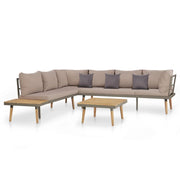 Set di mobili da giardino mobili da esterno 4 pezzi e cuscini legno massello di acacia marrone 02_0016285