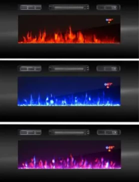 MOBILE TV CON CAMINETTO ELETTRICO INCORPORATO PAFOS cm180x40x49 NERO OPACO