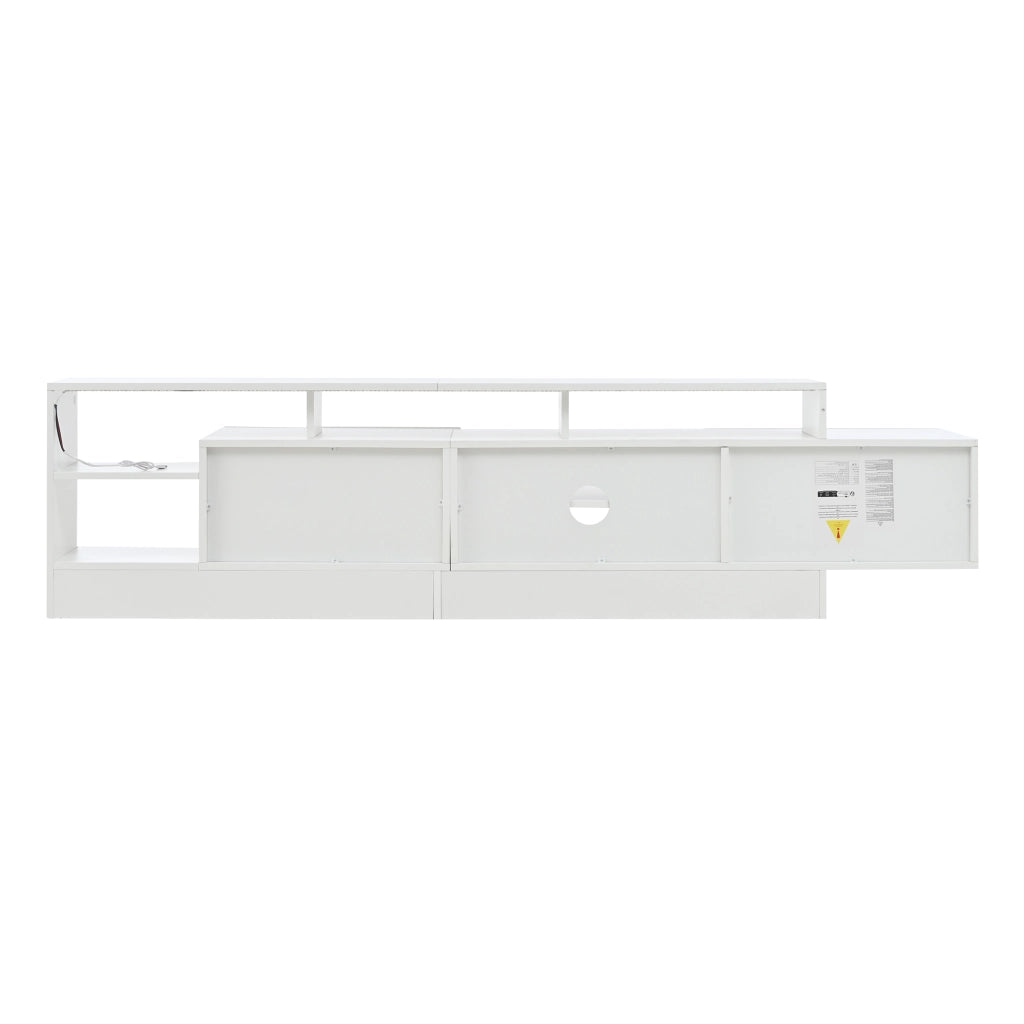 Mobile porta TV bianco 190 cm con luci LED
