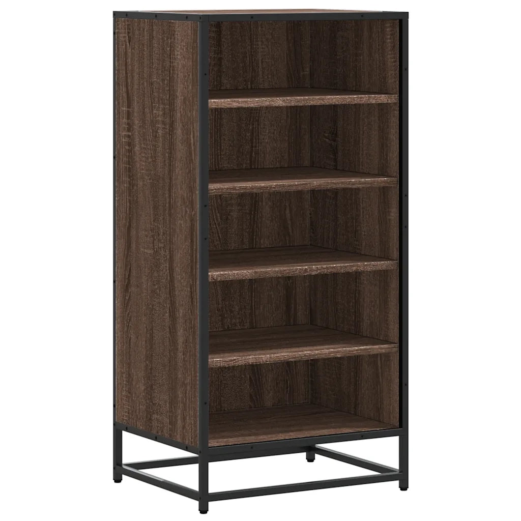 vidaXL Scarpiera Rovere Marrone 48x38x97,5 cm in Legno Multistrato