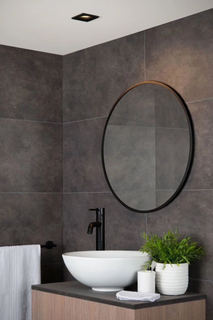 Faretto incasso soffitto Lucide ZIVA GU10 5W nero IP44