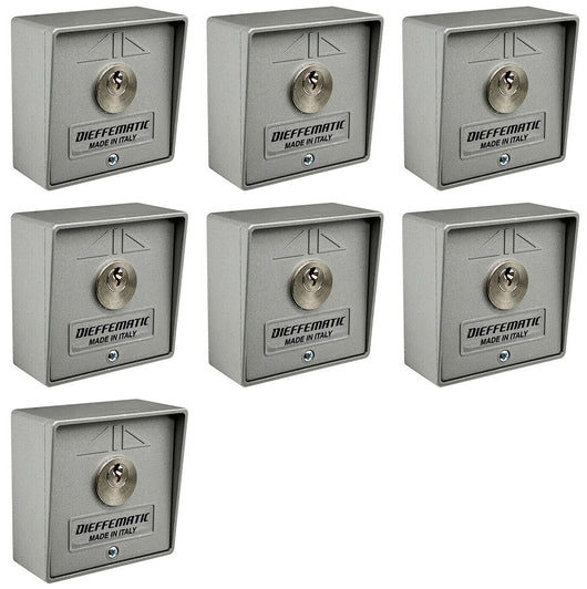 NUMERO 7 SELETTORI A CHIAVE UNICA UGUALE AUTOMAZIONE CANCELLO SERRANDA GARAGE