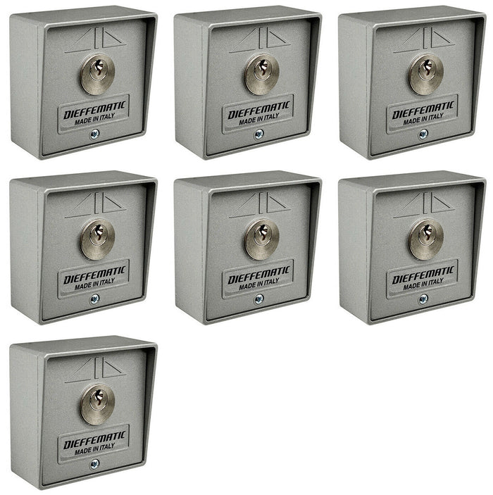 NUMERO 7 SELETTORI A CHIAVE UNICA UGUALE AUTOMAZIONE CANCELLO SERRANDA GARAGE